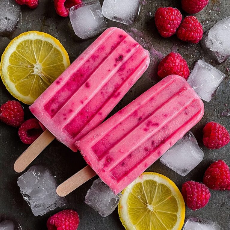 3-Ingredient Keto Raspberry Lemon Popsicles Recipe