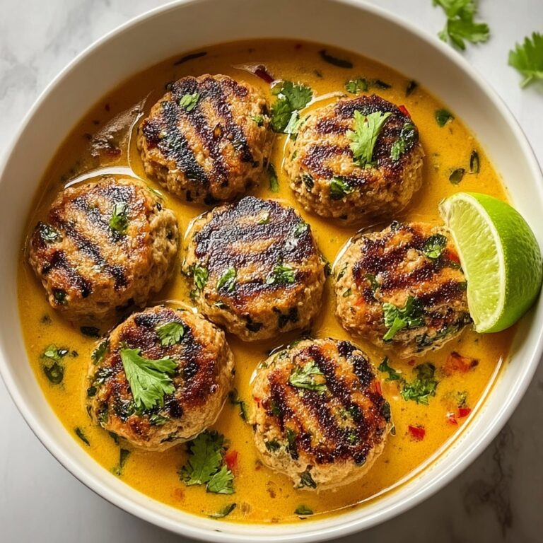 Thai Chicken Meatballs in Coconut Curry Sauce Recipe